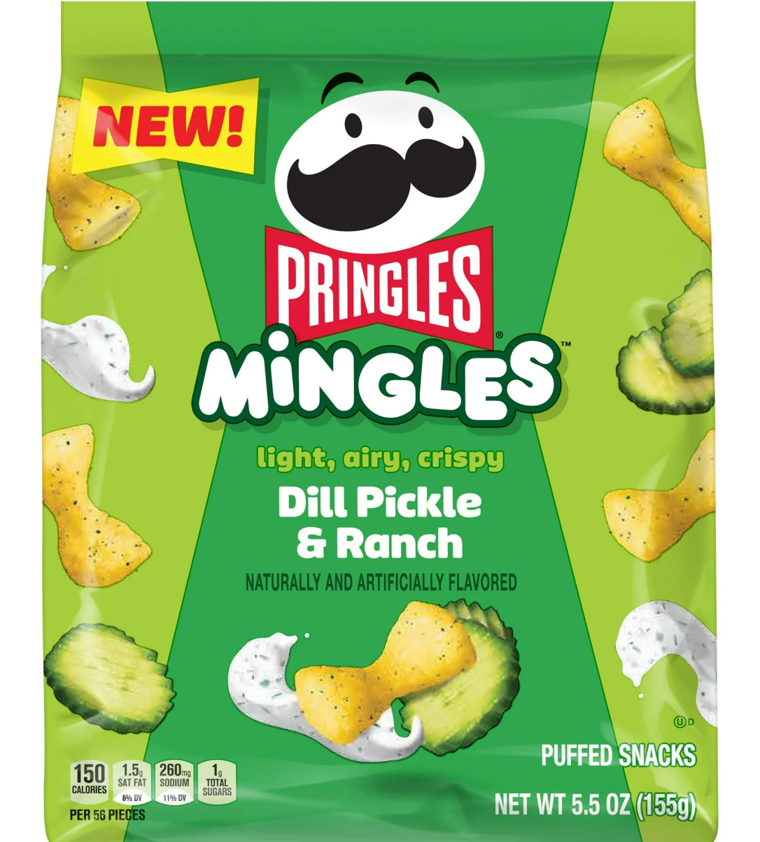 Снеки Pringles Mingles Dill Pickle and Ranch Puffed Snacks 155 г (2413086614) Снеки Pringles Mingles Dill Pickle and Ranch Puffed Snacks 155 г (2413086614)