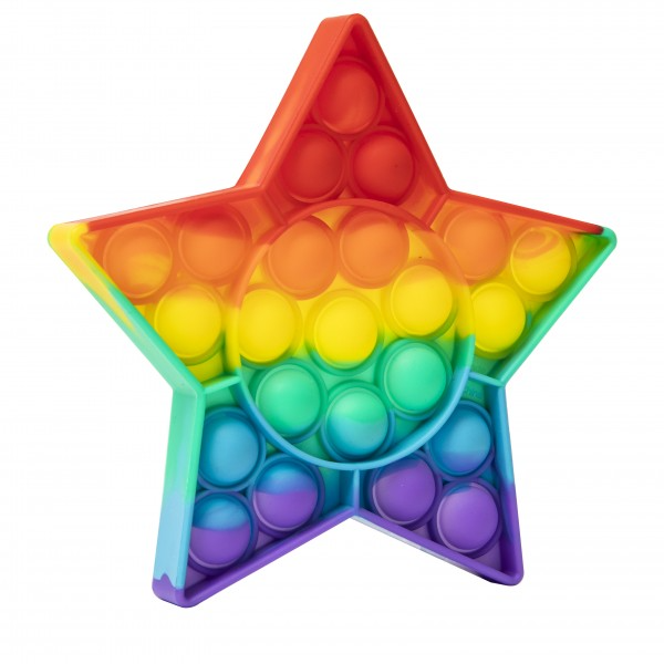 Детская игрушка Rainbow Pop It Звезда для снятия стресса