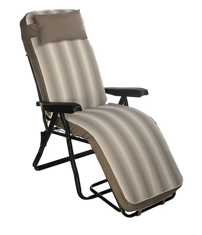 Шезлонг Ost-Fran Janet texsilk Серо-бежевый (2944) - фото 1