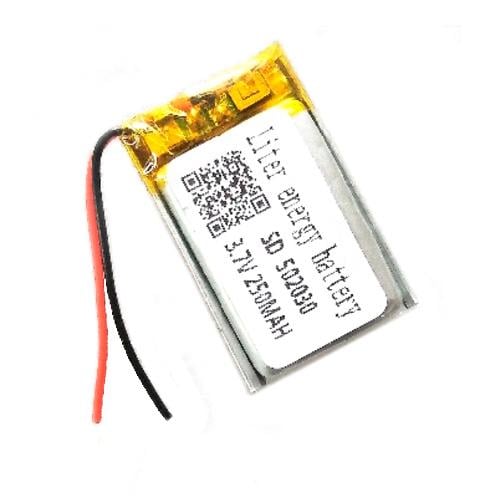 Аккумулятор для наушников MP3 Bluetooth 502030/052030 Li-pol 3,7 В 250 мАч (1147)