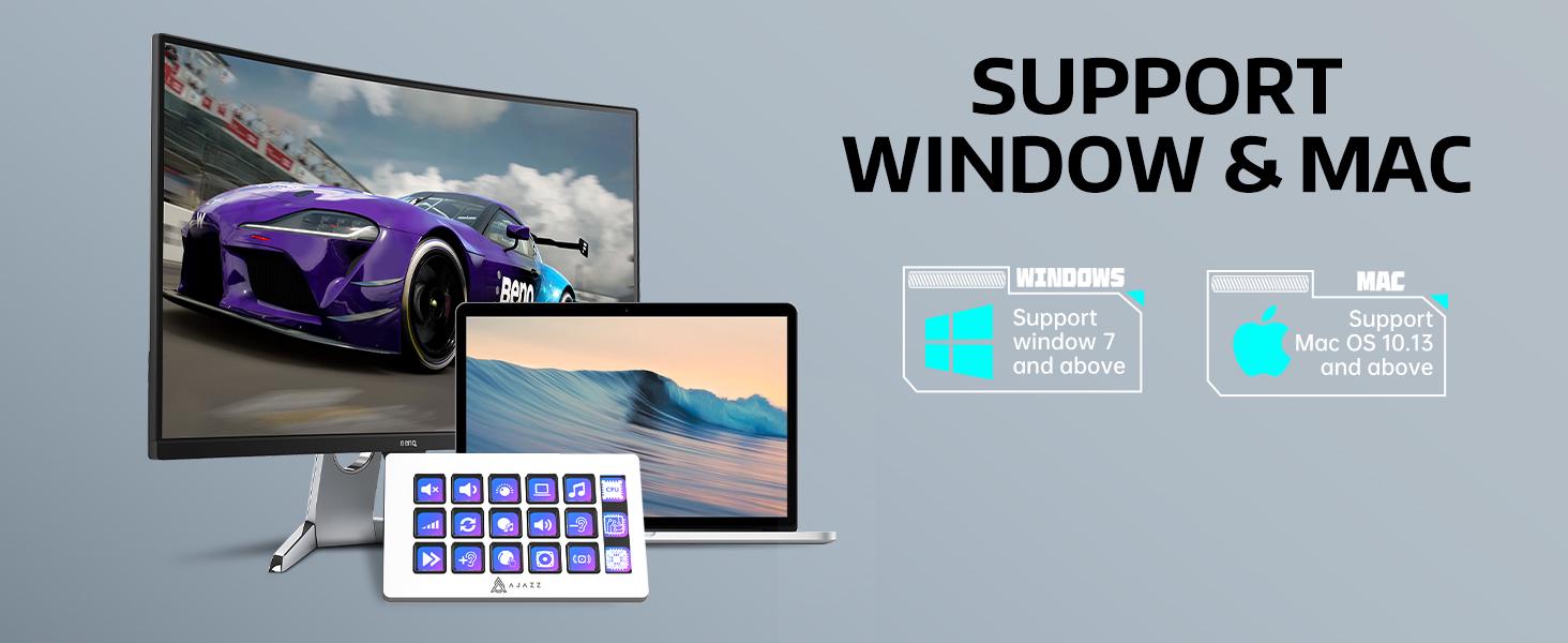 Клавиатура AJAZZ AKP153 Stream Controller Studio Deck 15 Macro Keys для потоковой передачи игр работы с Mac и ПК Белый - фото 15