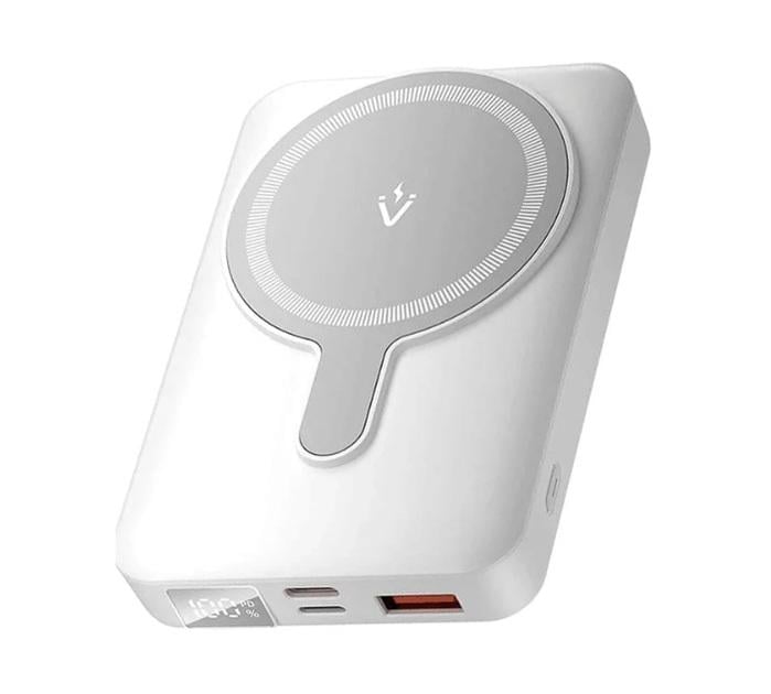 Повербанк беспроводной магнитный Vention FHTW0 10000 mAh с быстрой зарядкой 22,5 Вт White (25173495)