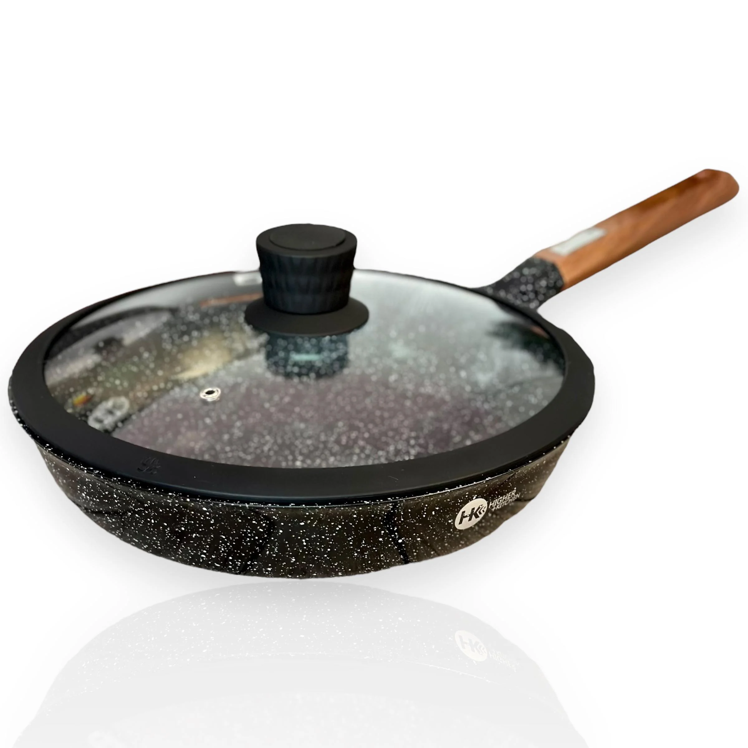 Сковорода с крышкой Higher Kitchen 28 см с антипригарным покрытием (НК-319)
