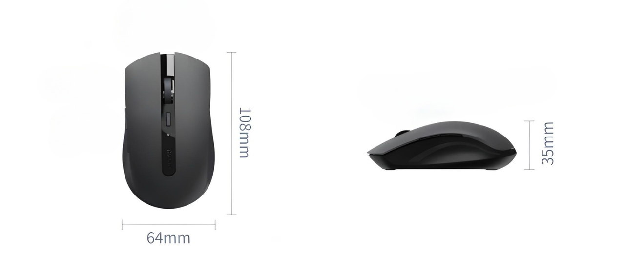 Комплект бездротовий RAPOO 9050S клавіатура/миша з акумулятором 2400DPI Чорний (2644777216) - фото 8 Комплект бездротовий RAPOO 9050S клавіатура/миша з акумулятором 2400DPI Чорний (2644777216) - фото 8