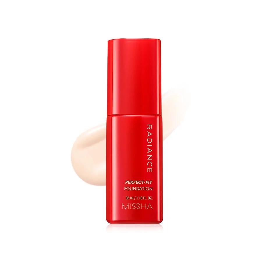 Тональная основа для лица устойчива Missha Radiance Perfect-Fit Foundation SPF 30 PA++ №21N Vanilla 35 мл (2740614830)