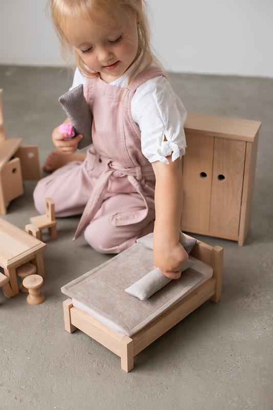 Набор игрушечной мебели из дерева Lis Wooden Toy Set - M2 3 шт. - фото 5