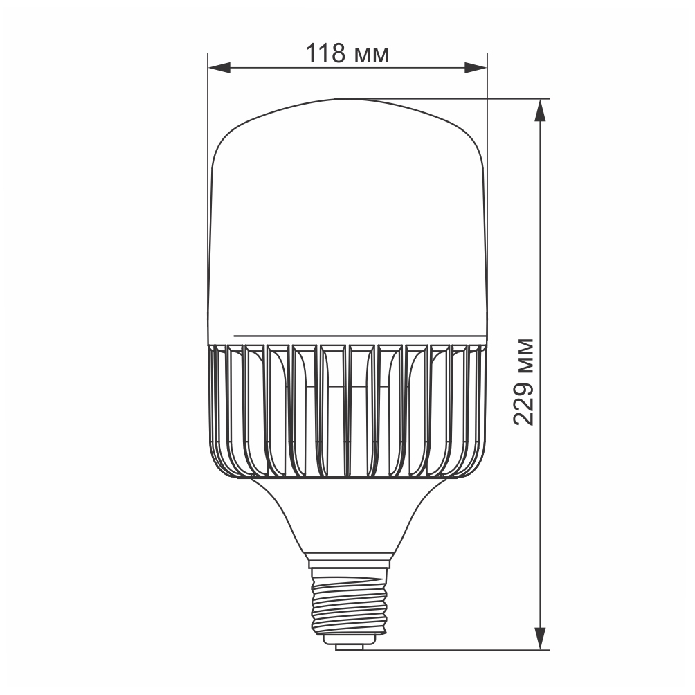 Лампа светодиодная VIDEX A145 100 Вт E40 5000K VL-A145-100405 - фото 2