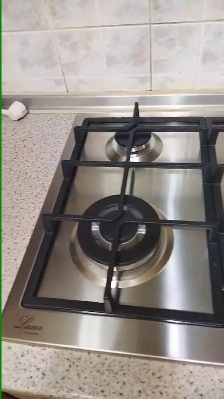 Варильна поверхня газова Luxor PGR 740 Rustic з вуголком Нержавіюча сталь (23930234) - фото 9