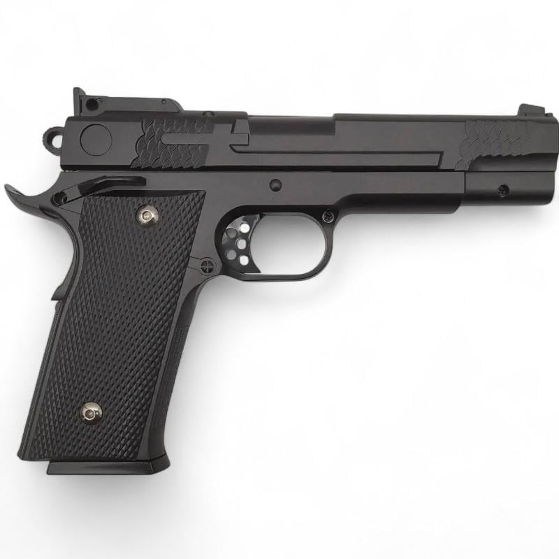 Детский пистолет пружинный Browning HP металл Черный (G20)