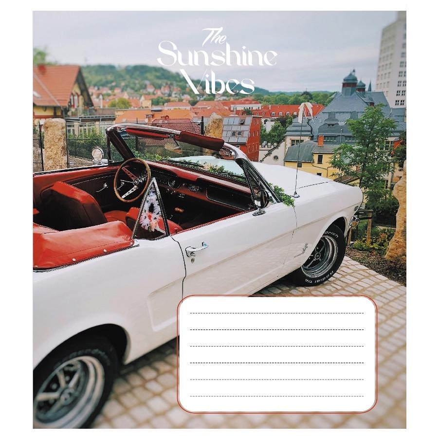 Тетрадь общая Школьник Ретро авто в клетку 24 листов (024-550139K-2)