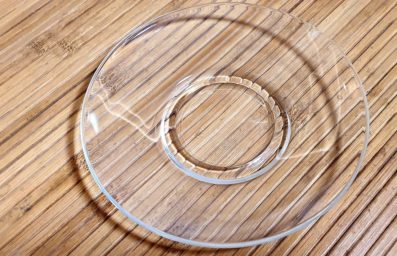 Блюдце стеклянное ML 13 см под чашку с двойными стенками (ML13) - фото 2 Блюдце стеклянное ML 13 см под чашку с двойными стенками (ML13) - фото 2