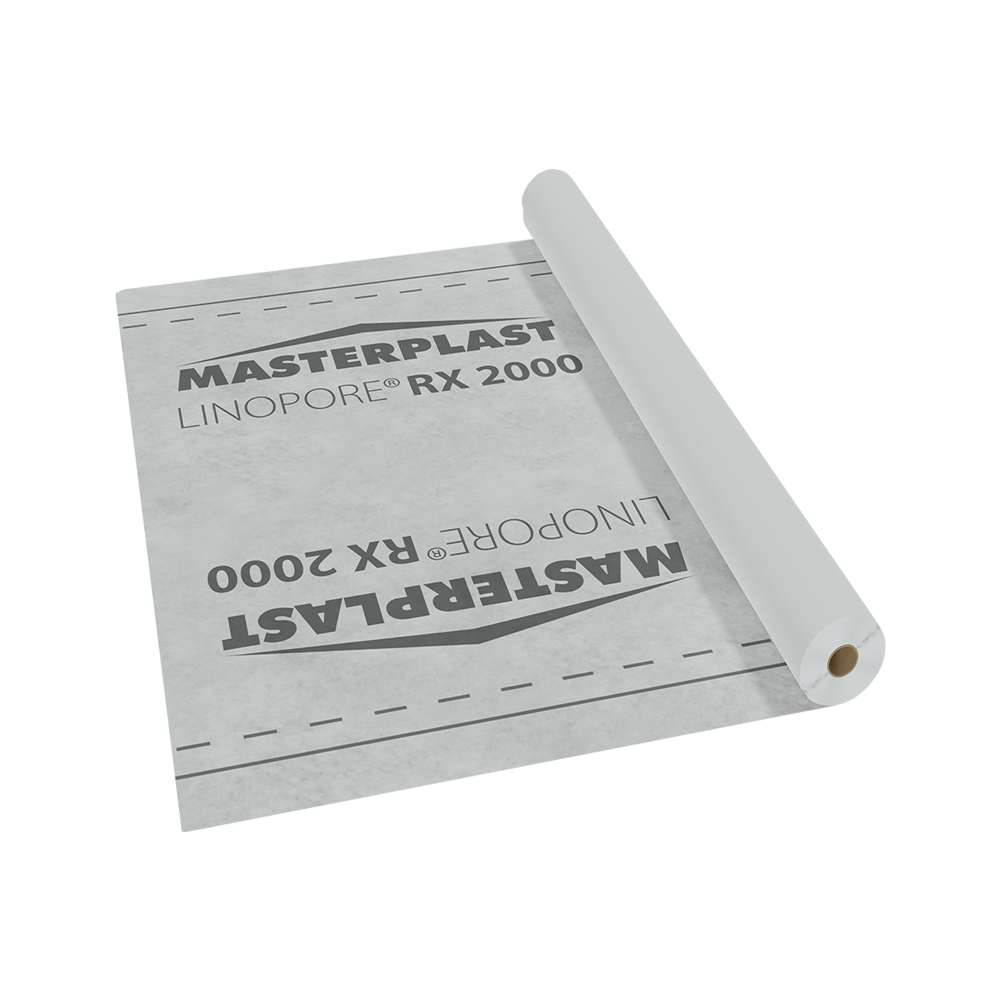 Супердифузійна мембрана Masterplast Linopore RX 2000 75 г/м² 75 м² рулон гідроізоляція для даху та фасаду (33549939)
