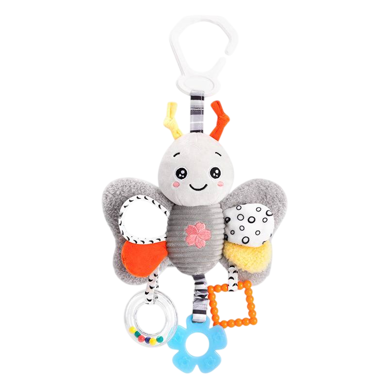 Игрушка-подвеска мягкая развивающая XA27A-B Happy Monkey Бабочка (2698847323)