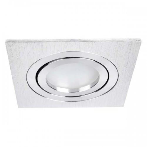 Точковий світильник врізний Feron DL6120 MR16 GU5.3 50W квадрат Срібний (11479)