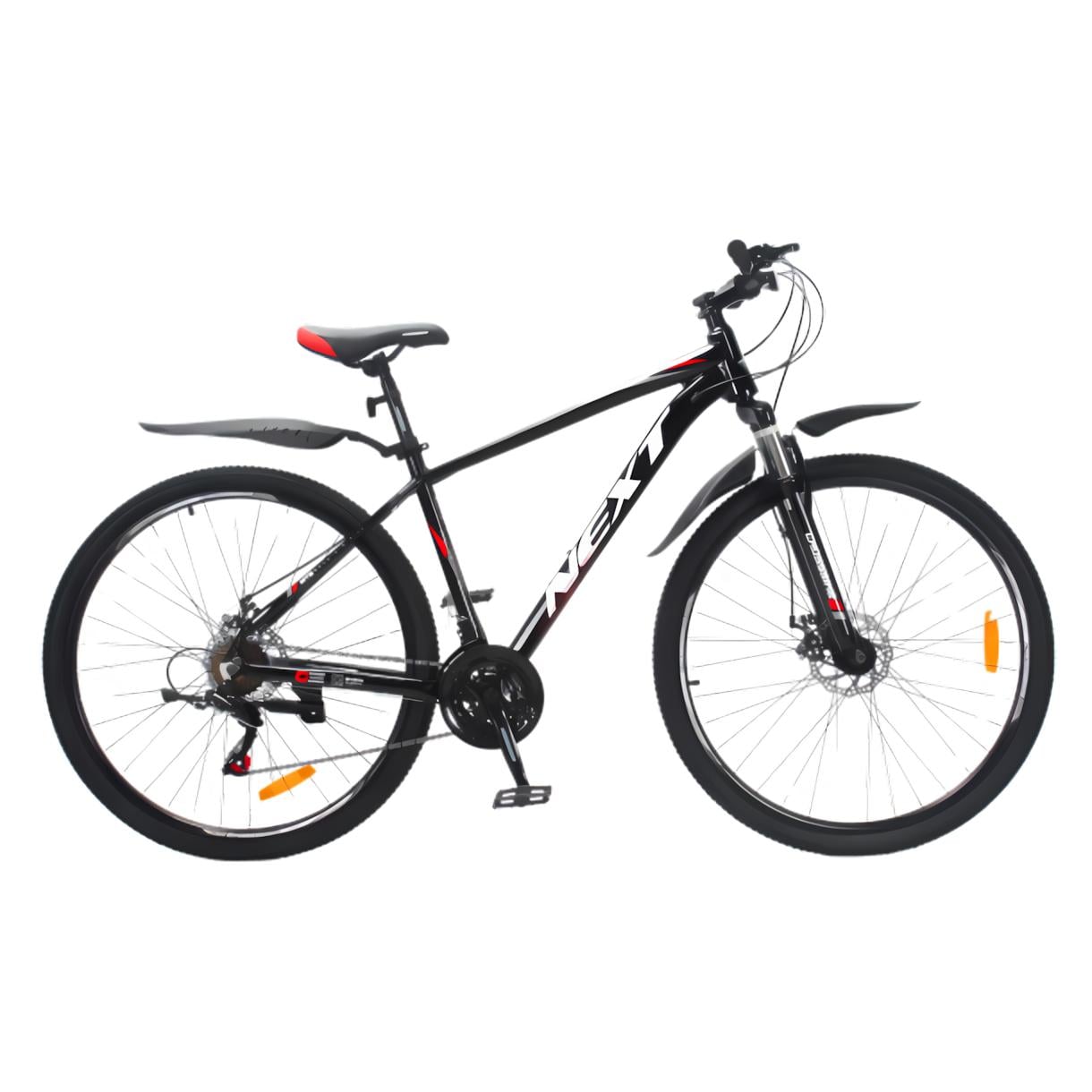 Велосипед Crossbike Next 2025 29" 18" Чорний/Червоний (276)