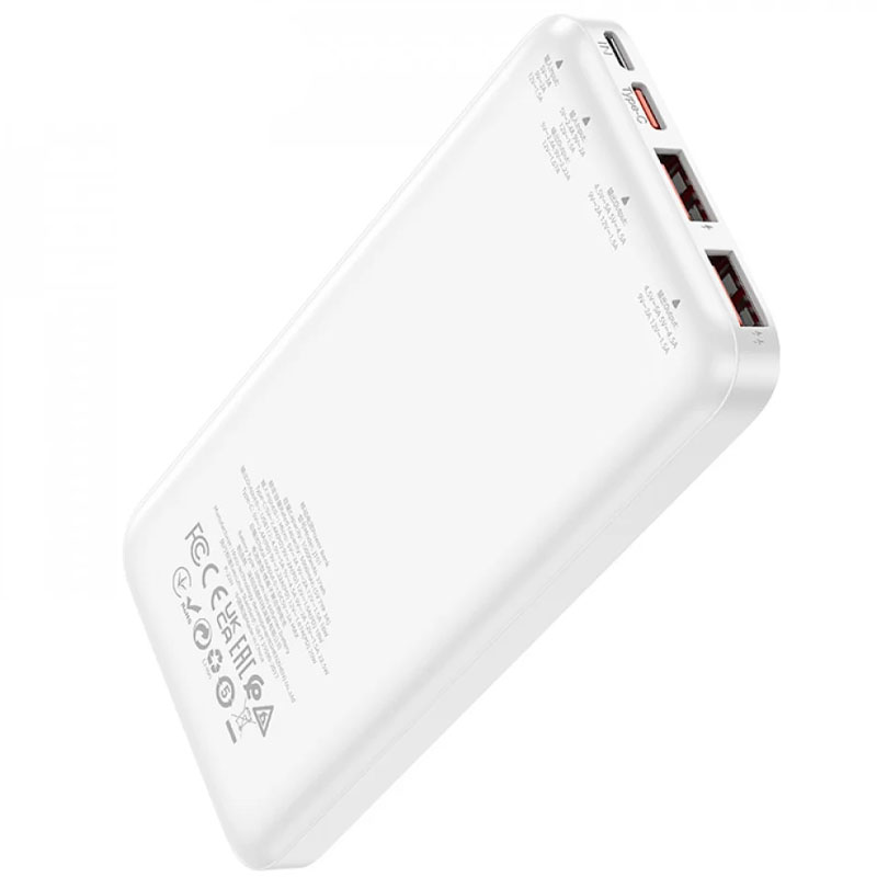 Повербанк Hoco J101 Astute 22.5W 10000mAh 2xUSB/Type-C Білий (328965) - фото 3