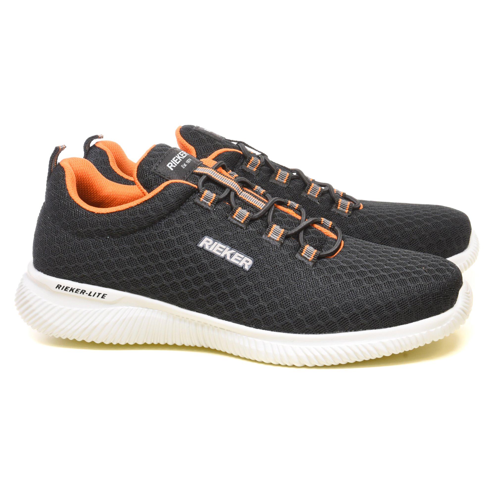 Кроссовки мужские Rieker р. 43 Черный/Оранжевый (34982-43) - фото 4 Кроссовки мужские Rieker р. 43 Черный/Оранжевый (34982-43) - фото 4
