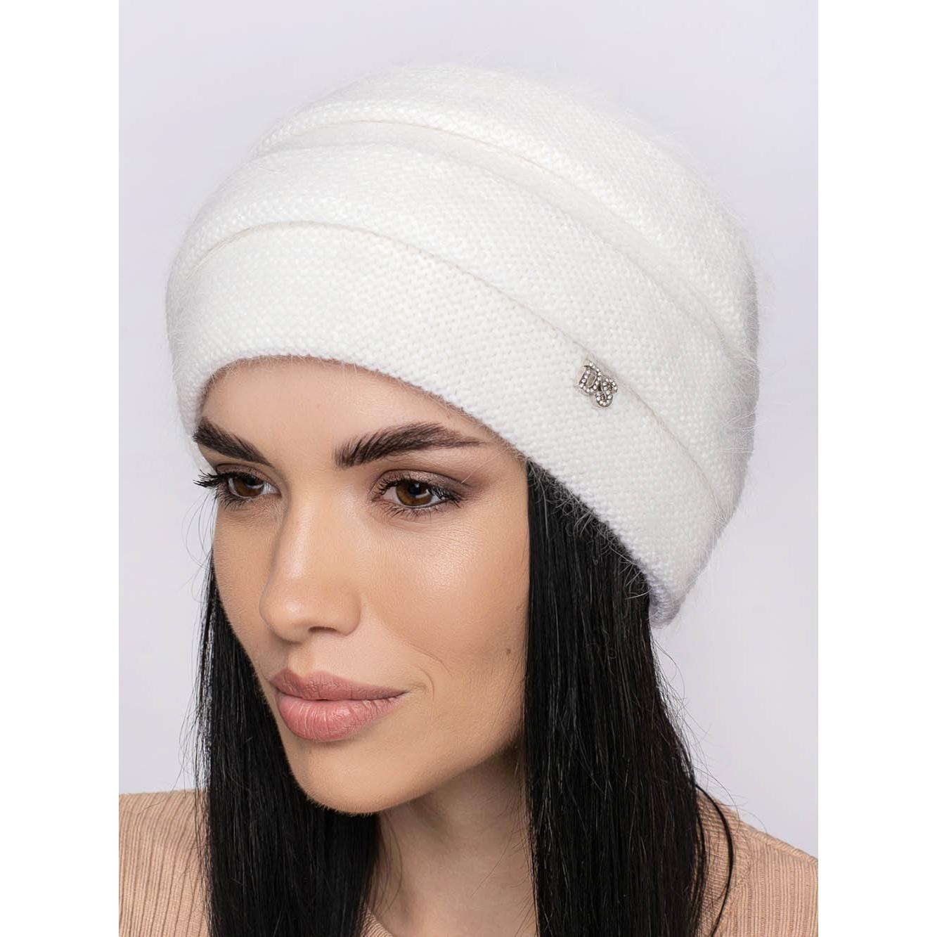 Шапка ангоровая женская Leks Квитка one size Белый - фото 1 Шапка ангоровая женская Leks Квитка one size Белый - фото 1