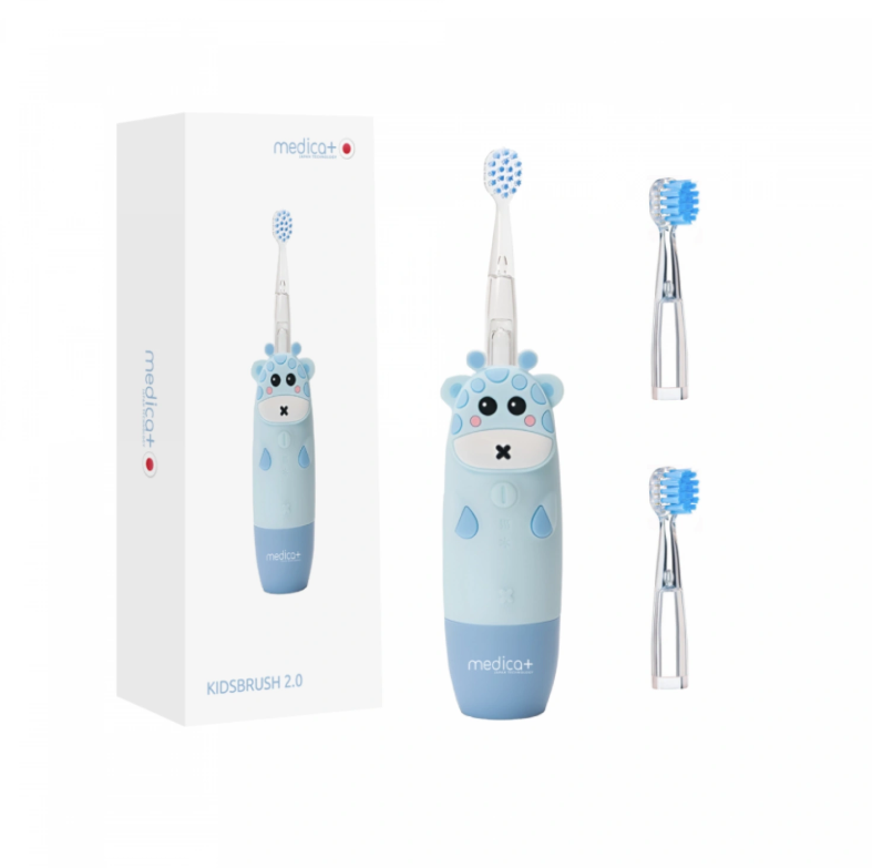 Електрична зубна щітка дитяча MEDICA+ KidsBrush 2.0 4 режими 12 000-20 000 вібрацій/хв від 2 років Синій (33153781)