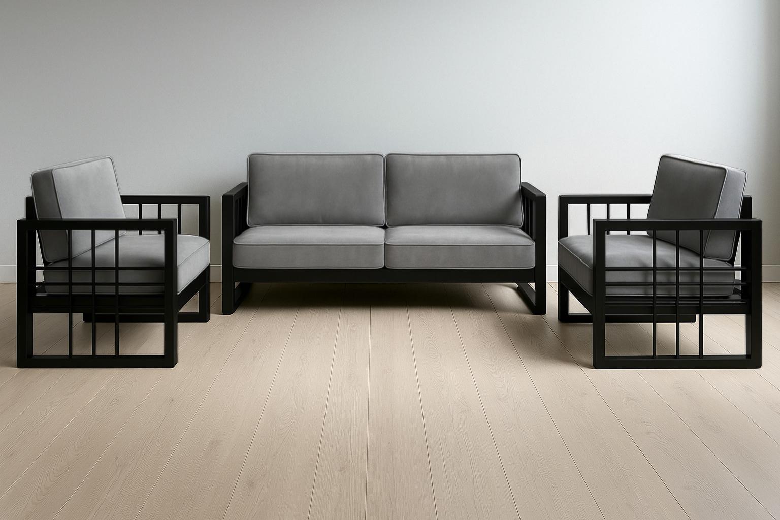 Комплект садовой мебели мягкой ТОБІ ШО Вердон/S12 велюр 750х1300х700 мм Светло-серый/29 (28265749)