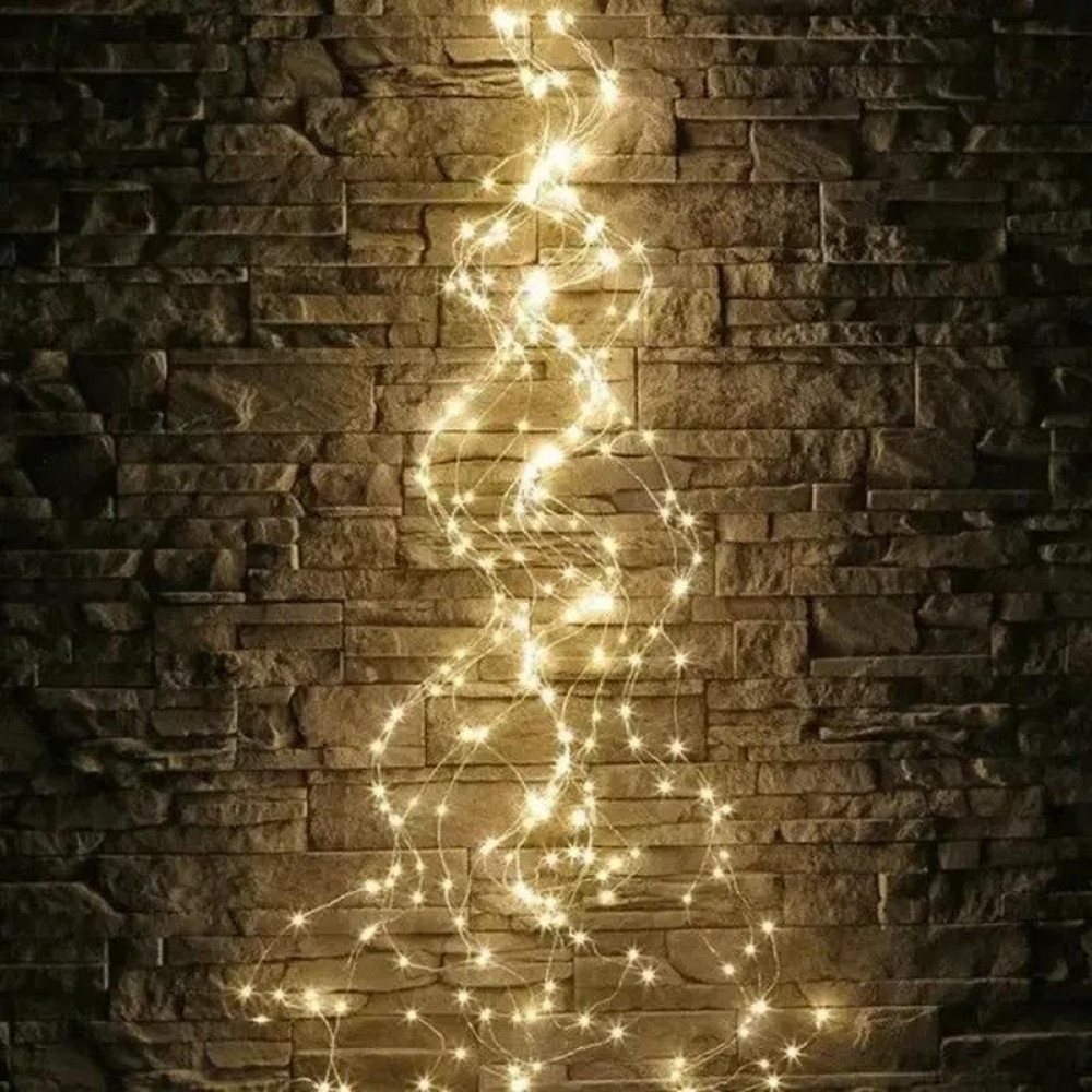 Новорічна гірлянда Кінський хвіст 2,4 м 240 LED 10 ниток від USB 8 режимів IP44 Теплий білий - фото 10 Новорічна гірлянда Кінський хвіст 2,4 м 240 LED 10 ниток від USB 8 режимів IP44 Теплий білий - фото 10