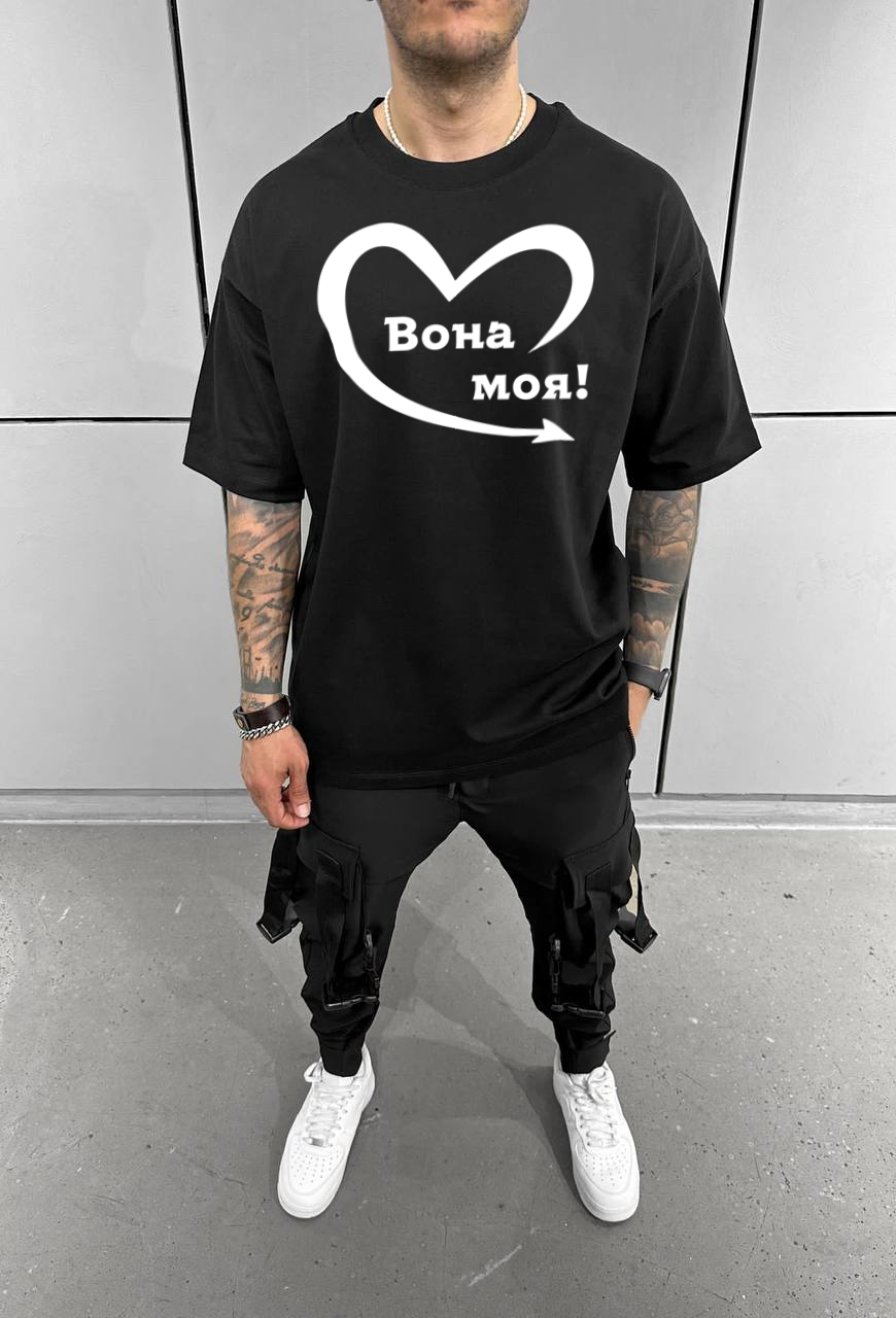 Футболка з мерчем 58-043 XXL Чорний (40804)