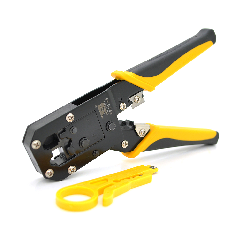 Инструмент для обжима G-2118 RJ-45 8P8C RJ-12/11 6P4C Желтый (YUT_V8042)