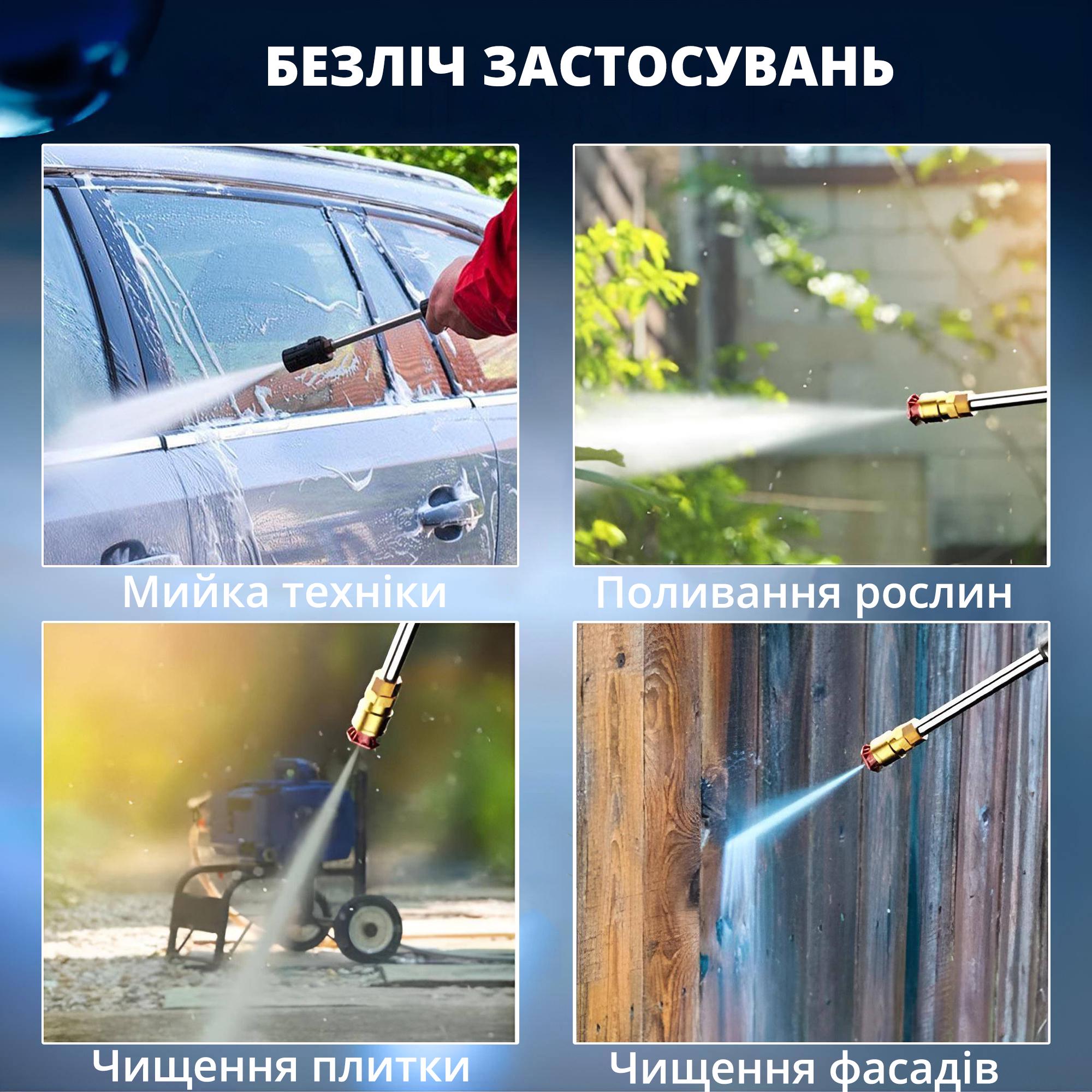 Мийка високого тиску акумуляторна зі зручним кейсом для зберігання - фото 7