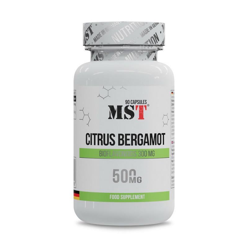 Бергамот MST Citrus Bergamot 500 мг 300 мг биофлавоноидов 90 капс.