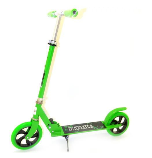 Детский самокат ITrike SR 2-010-1 складной двухколесный Зеленый (SUN6660)