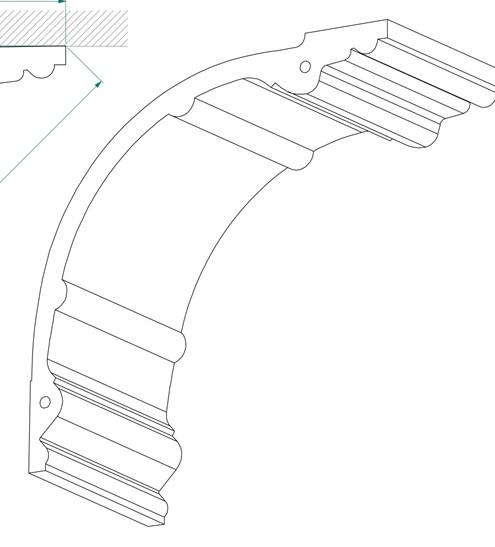 Карниз гладкий NMC Z40 175x170 мм 2000 мм (12312495) - фото 12