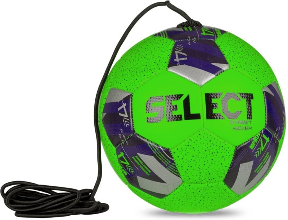 Футбольный мяч на резинке Select STREET KICKER V24 р. 4 Зеленый/Синий (099487-527)