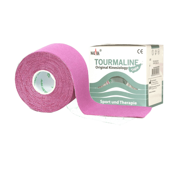 Кинезио тейп с турмалином Nasara 5 см х 5 м Фиолетовый (NT-06)