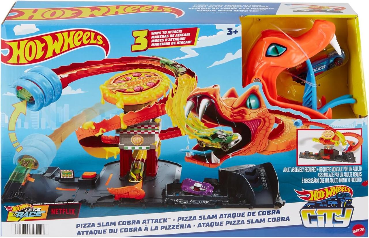 Набор игровой Hot Wheels Pizza Slam Cobra Attack HTN81