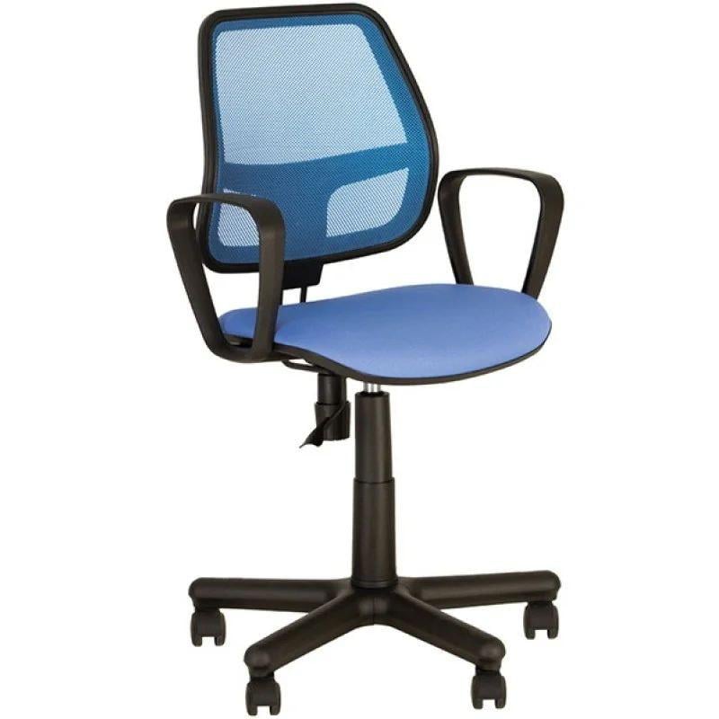 Кресло поворотное новий стиль Alfa Синий