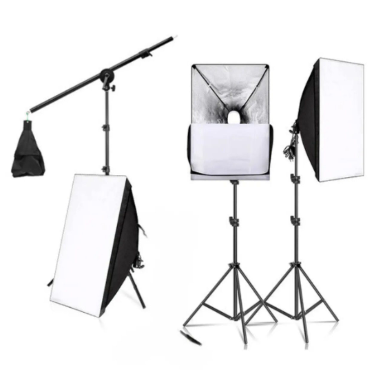 Комплект постоянного света набор софтбоксов/фоны со стойкой/лампы 150W с регулировкой режима освещения (25070158) - фото 2 Комплект постоянного света набор софтбоксов/фоны со стойкой/лампы 150W с регулировкой режима освещения (25070158) - фото 2