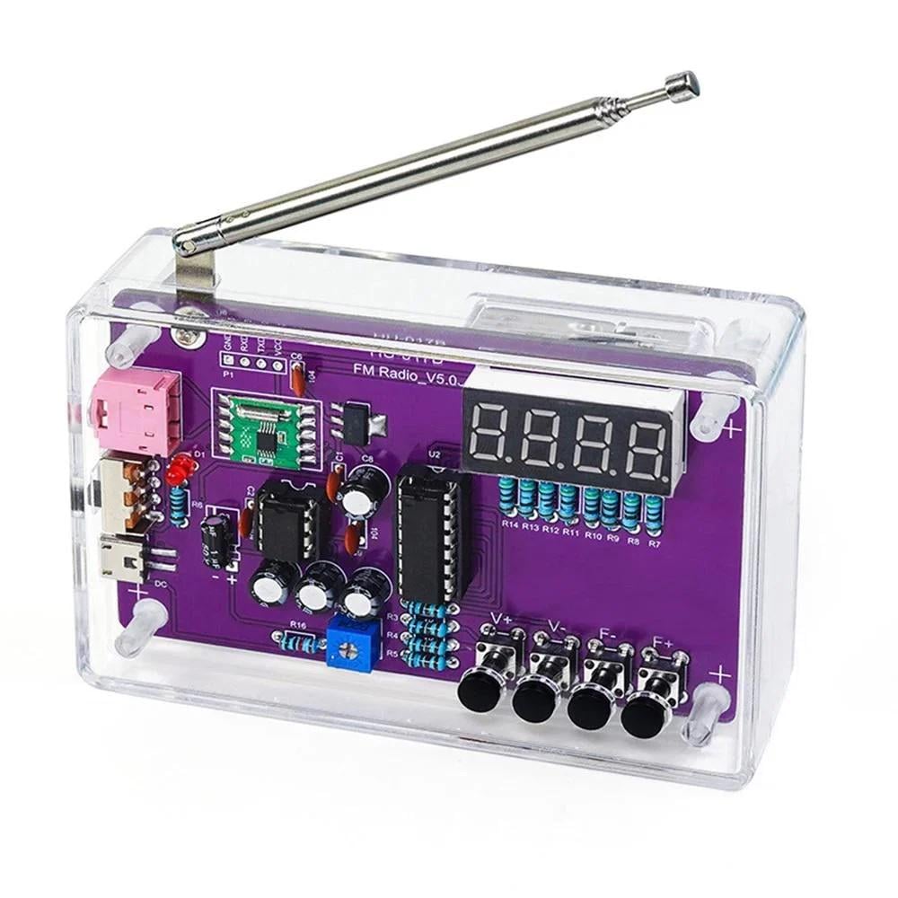 Набір коструктор для пайки та навчання DIY FM Radio Kit електронний 87-108 МГц Набір коструктор для пайки та навчання DIY FM Radio Kit електронний 87-108 МГц