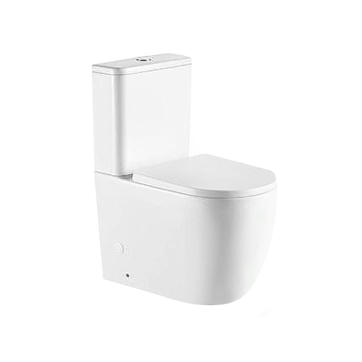 Унітаз компакт підлоговий Venta FOKUS з бачком горизонтальний випуск Білий (94896)