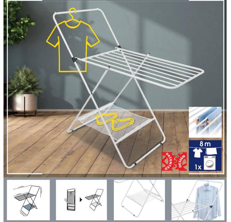 Сушарка для білизни підлогова Casa Si City 8 м White (CS92282W04) - фото 4 Сушарка для білизни підлогова Casa Si City 8 м White (CS92282W04) - фото 4