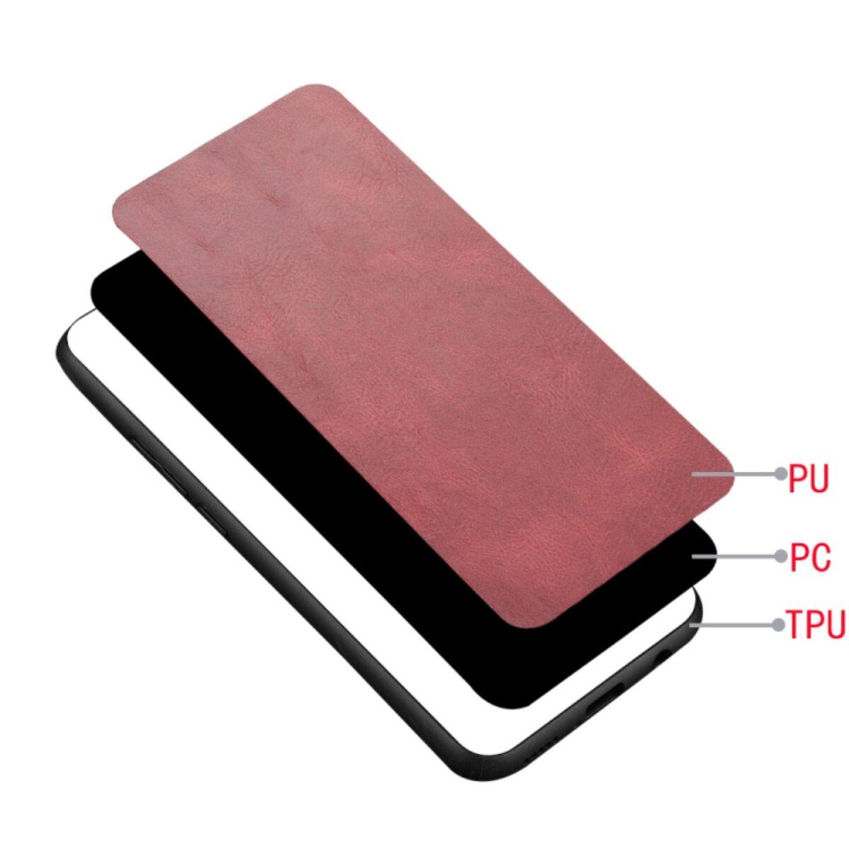 Противоударный чехол для Realme C55 Cosmiс Leather Case Red - фото 4