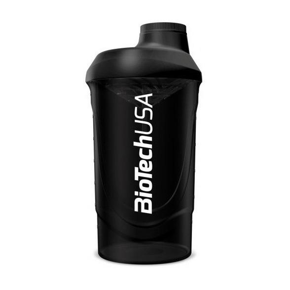 Шейкер спортивний BioTech Shaker Wave 600 мл Black (04846-01)