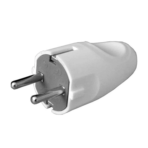 Электровилка прямая с заземлением штепсельная Neomax NX1000