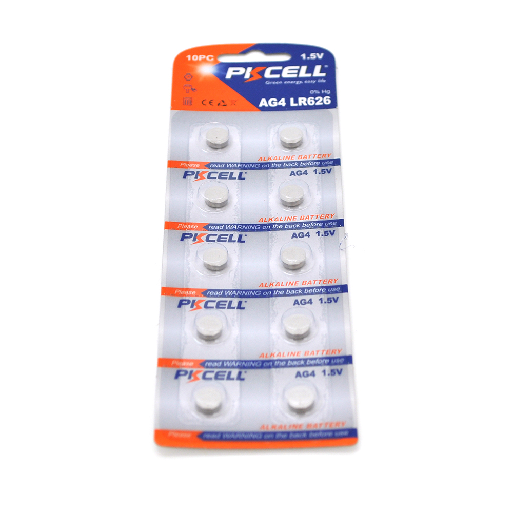 Набор батареек щелочных PKCELL 1,5V AG4 10 шт. (26025904)