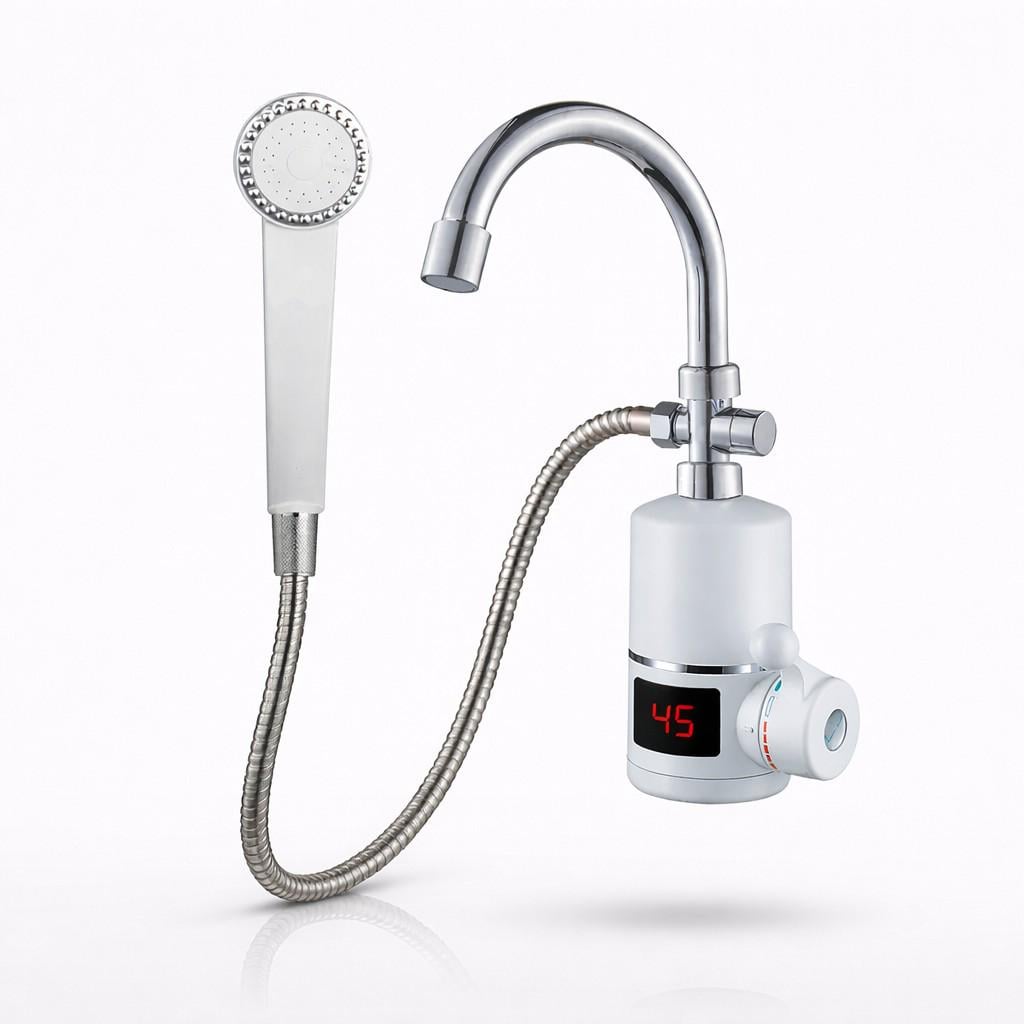 Проточный водонагреватель Wezer SDR-B05WST 3 кВт для ванны с душем/дисплей температуры/поворотный излив