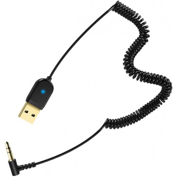 Адаптер Lesko Bluetooth 5.0 AUX 3.5 mm USB 10 м Чорний (4171-11194)