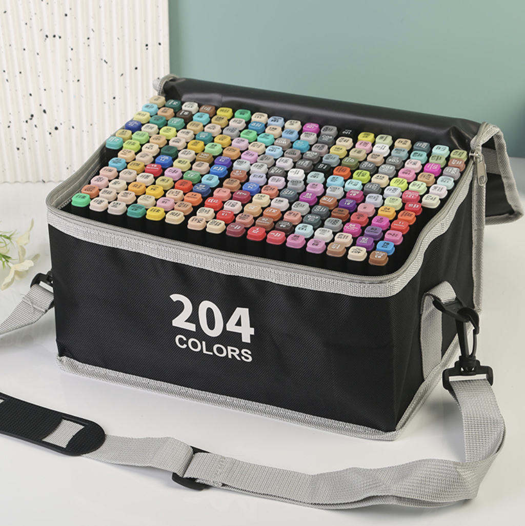 Набір маркерів Sketchmarker 204 шт. в сумці Різнокольоровий (Е500086)