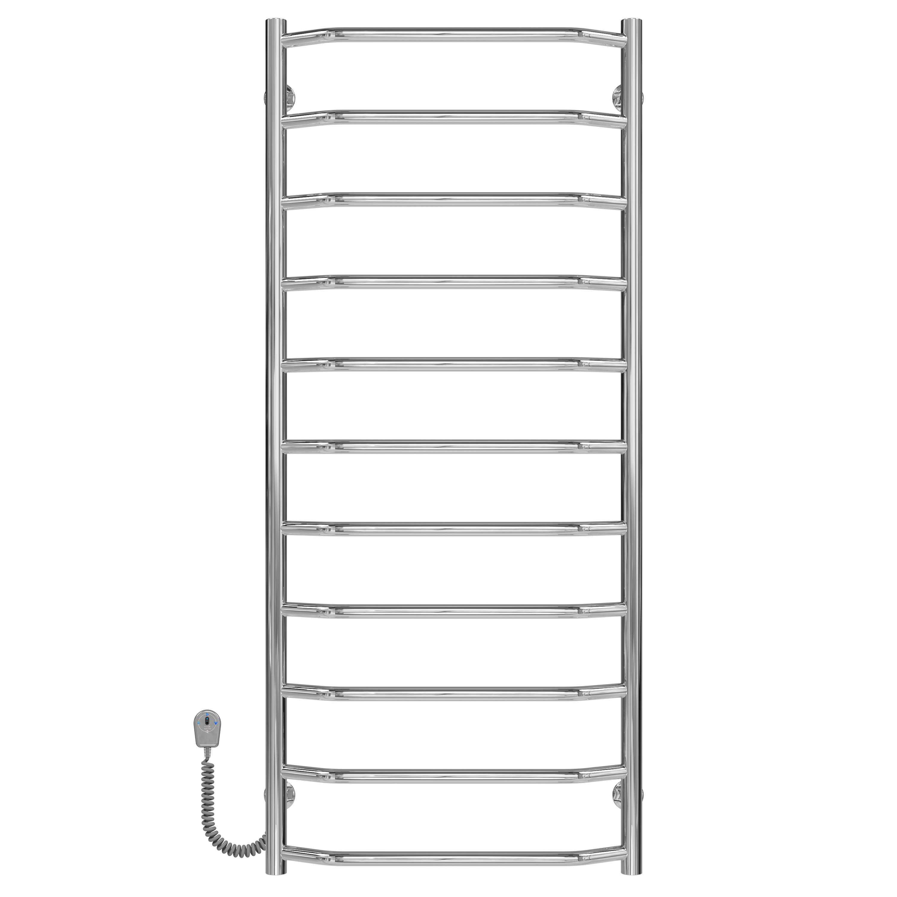 Полотенцесушитель электрический Deffi Трапеция П11 EF16 левое подключение нержавеющая сталь 500х1200 мм Хром (C.TR.120.50.11.E.C.L.5)