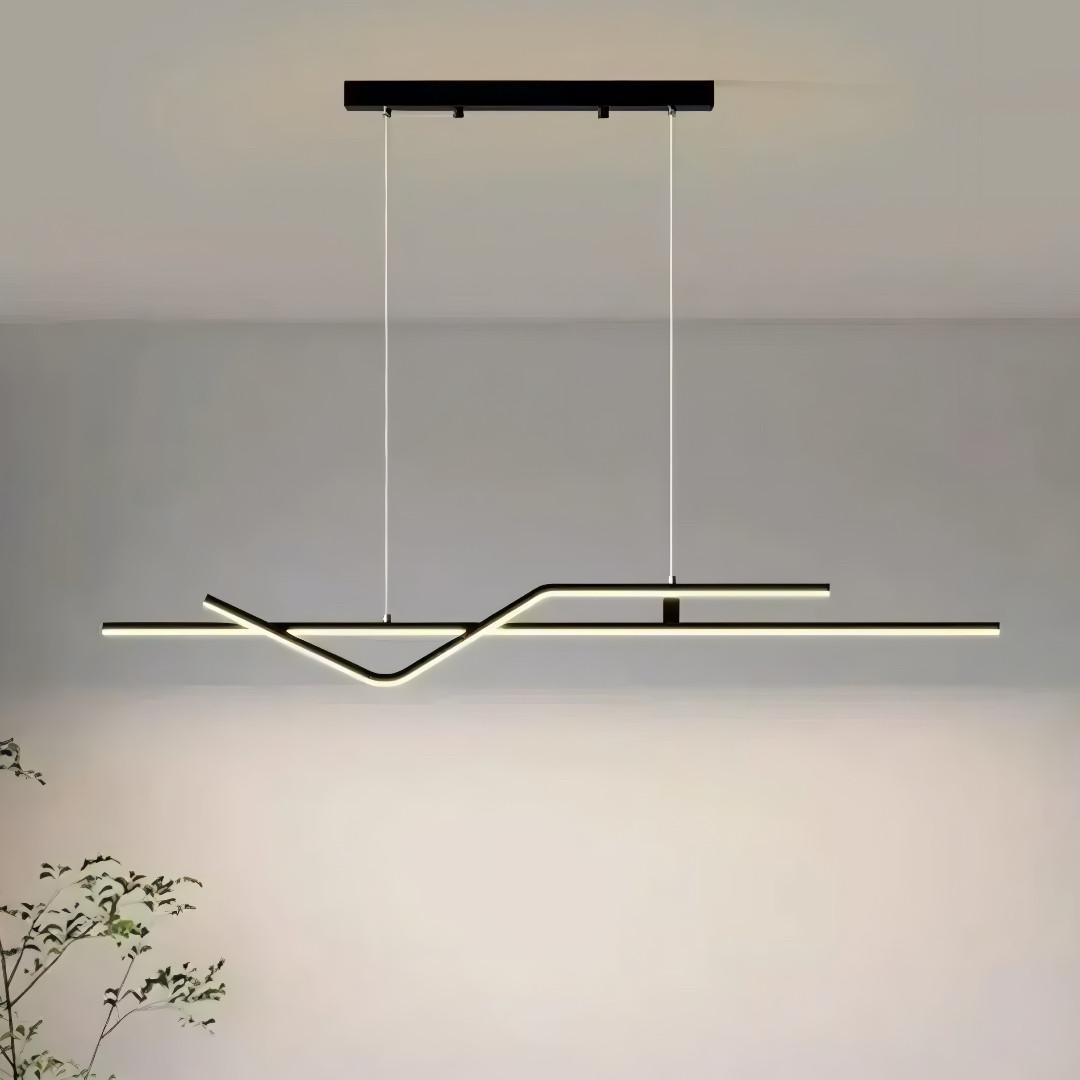 Люстра светодиодная Sirius с двумя рассеивателями 42W 3000K/4500K/6000K Черный (G4125 BK)