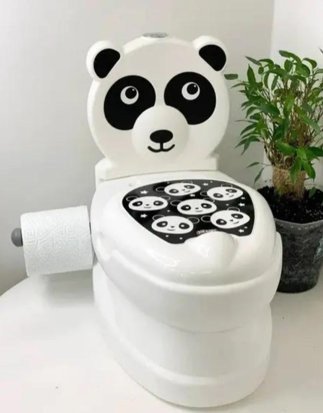 Горщик для дітей навчальний Pilsan 07-561 Панда з тримачем для паперу музичний (2472511845) - фото 1 Горщик для дітей навчальний Pilsan 07-561 Панда з тримачем для паперу музичний (2472511845) - фото 1