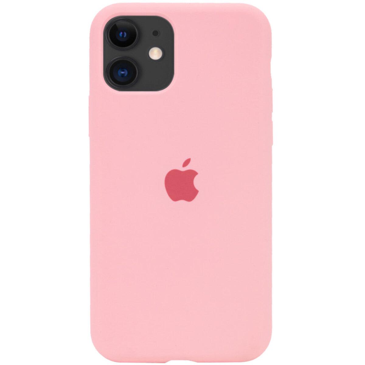 Противоударный чехол Silicone Full Case AA Open Cam для Apple iPhone 11 Pink